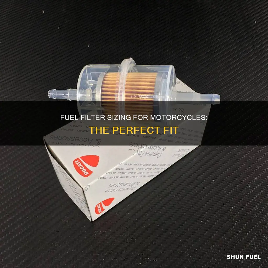 what size fuel filter for motorcycle
