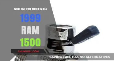Fuel Filter Sizes for 1999 Ram 1500 Trucks