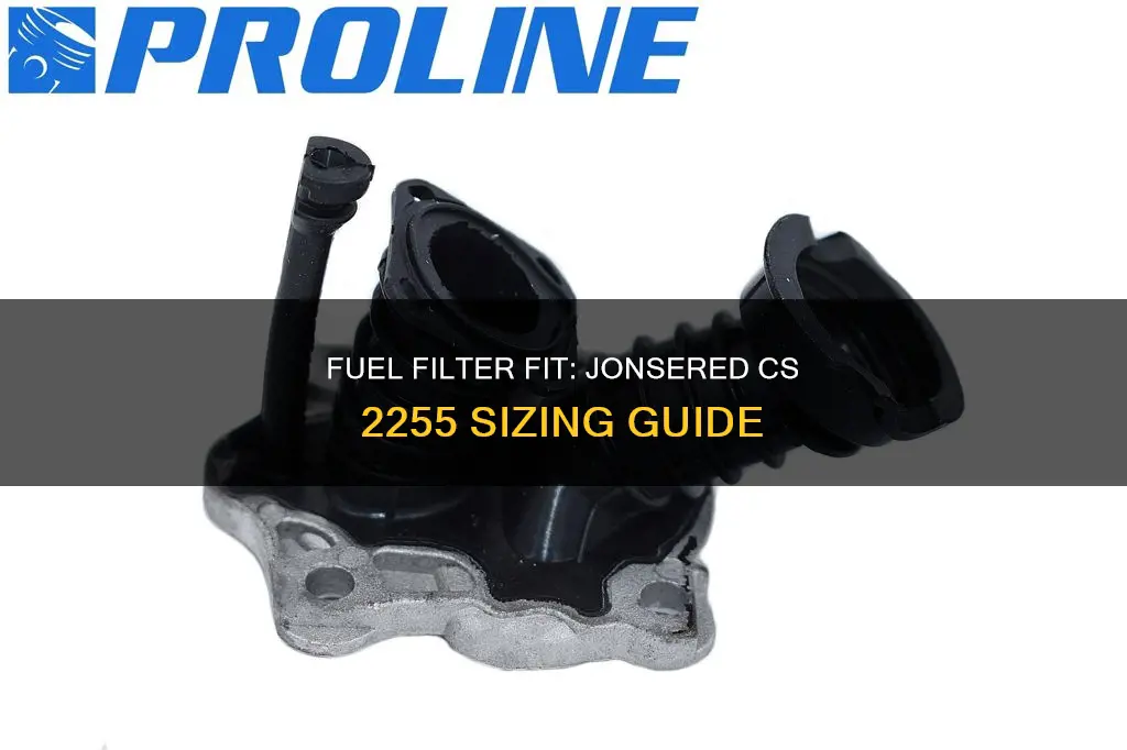 what size fuel filter jonsered cs 2255