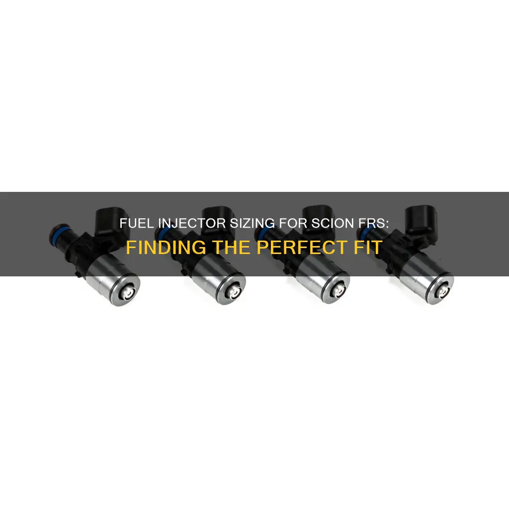 what size fuel injectors should i use scion frs