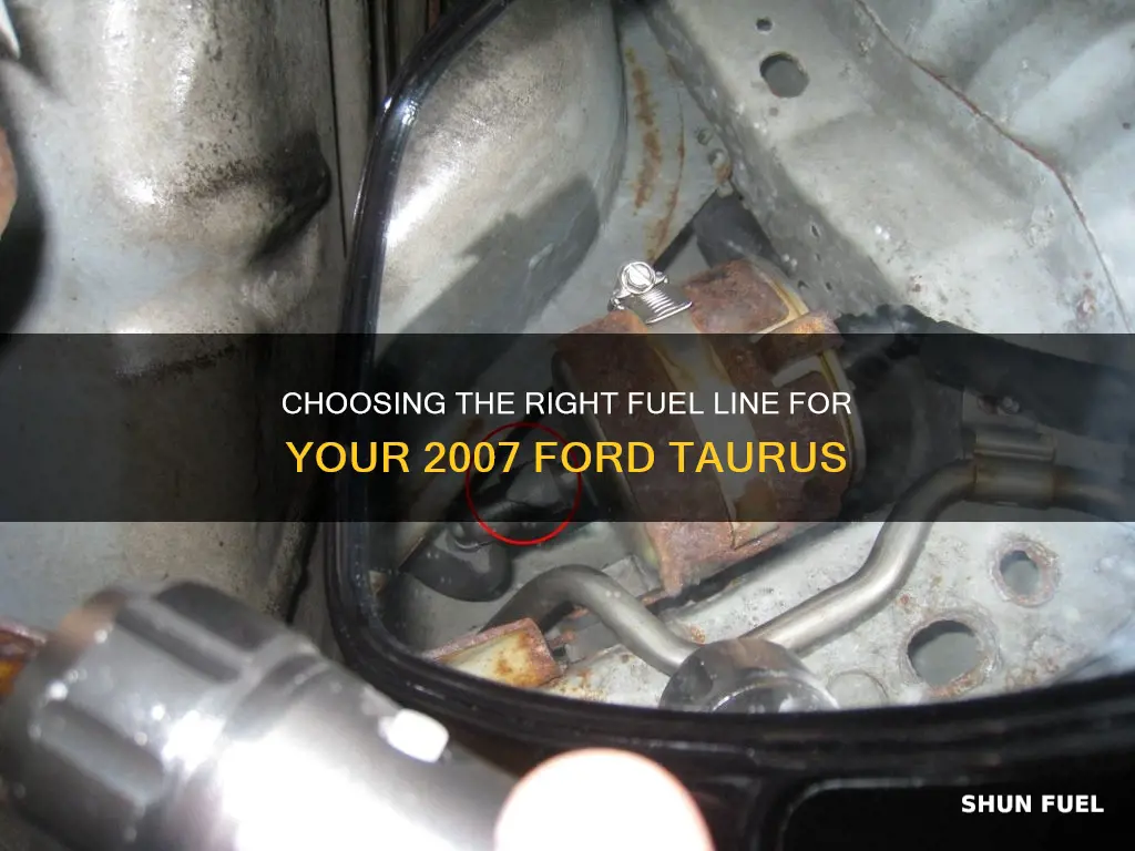 what size fuel line 07 taurus