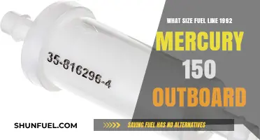 Mercury Outboard Fuel Line Sizing: 1992 150 HP Guide