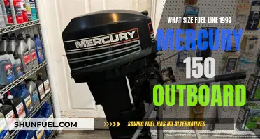 Fuel Line Size Guide for 1992 Mercury 150 Outboard