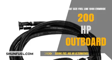 Evinrude Outboard Fuel Line Sizing: 1999 200 HP Guide