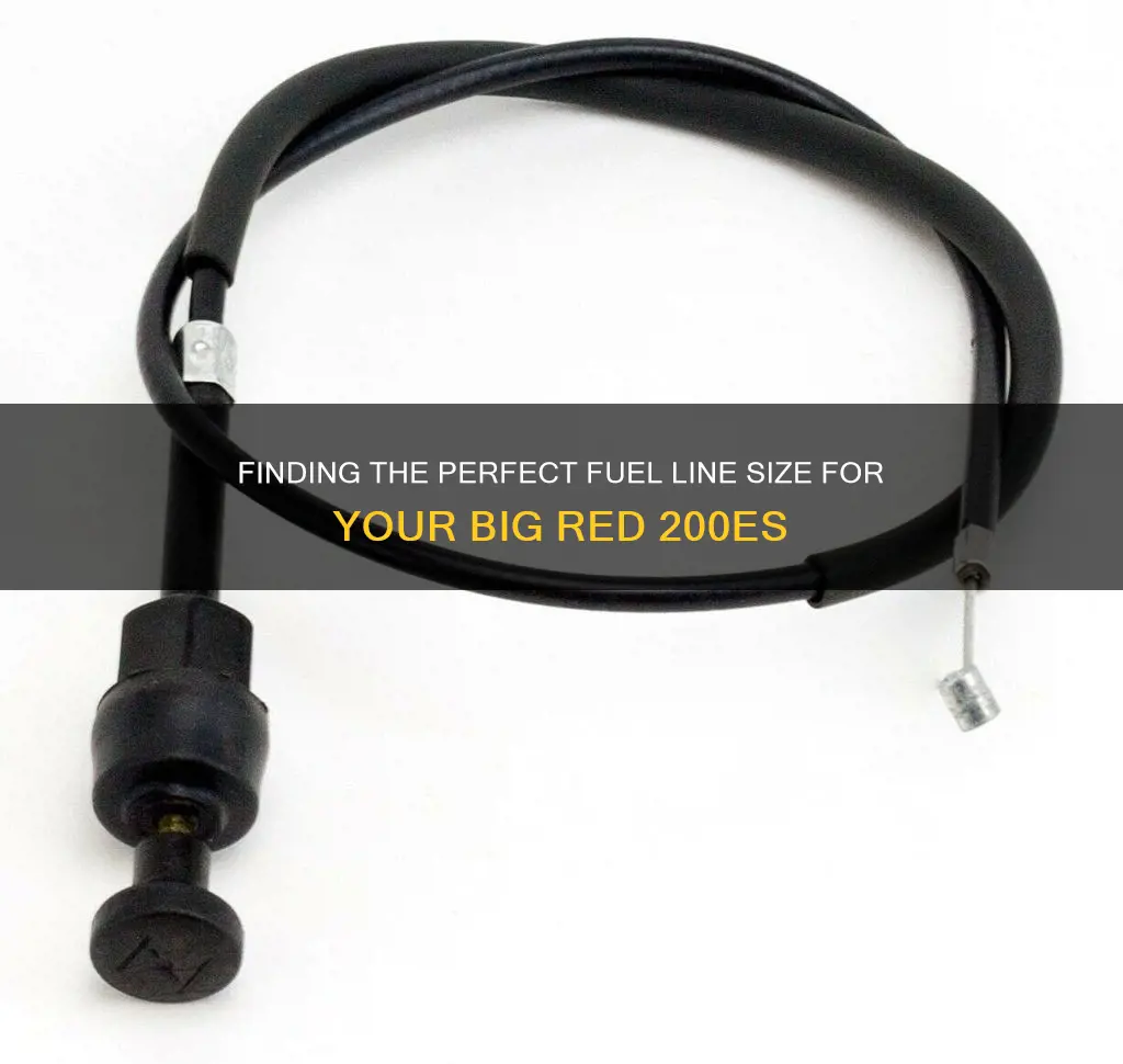 what size fuel line big red 200es