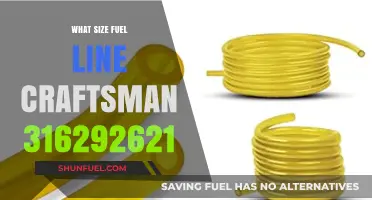 Craftsman 316292621 Fuel Line: Size Guide for Optimal Performance