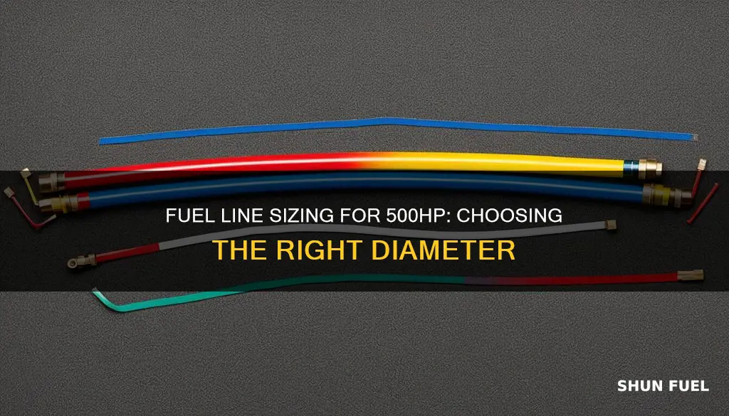 what size fuel line do i need for 500hp