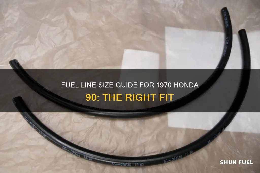 what size fuel line does 1970 honda 90 take