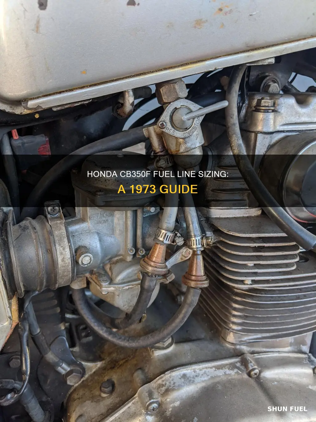 what size fuel line does a 1973 honda cb350f us