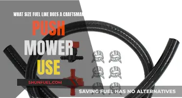 Craftsman Push Mower Fuel Line Size Guide