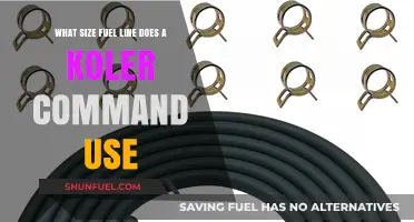 Koler Command Fuel Line Sizes: A Comprehensive Guide