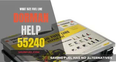 Fuel Line Size: Dorman Help 55240 Installation Guide