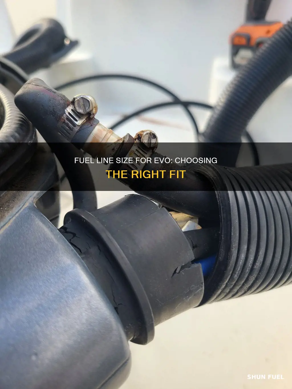 what size fuel line evo