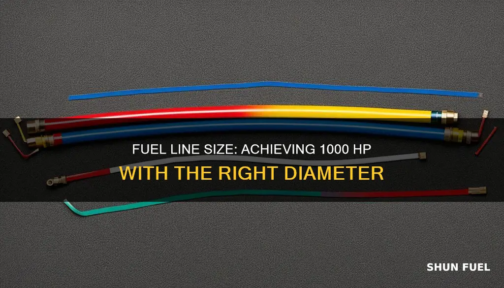 what size fuel line for 1000 hp