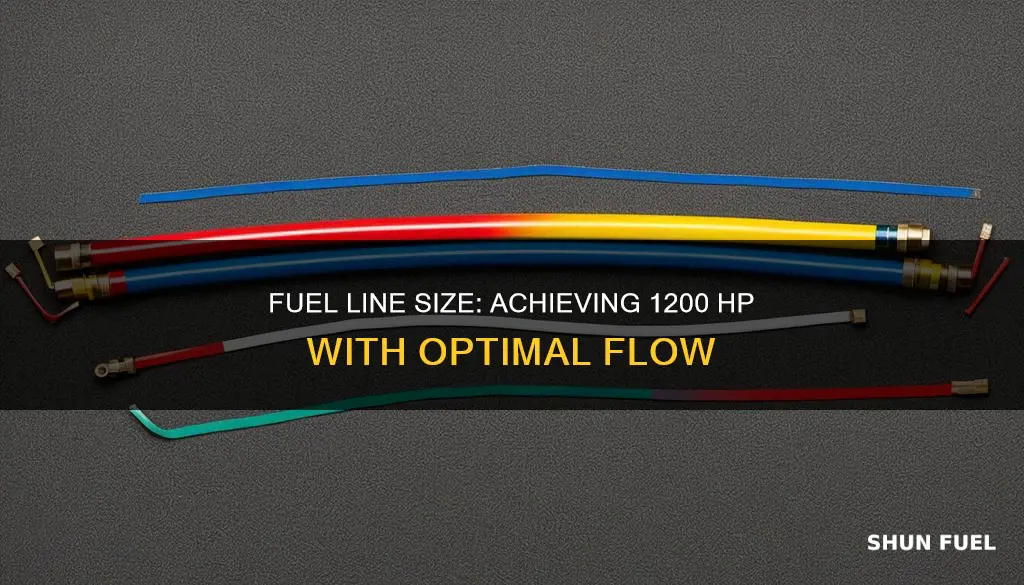 what size fuel line for 1200hp