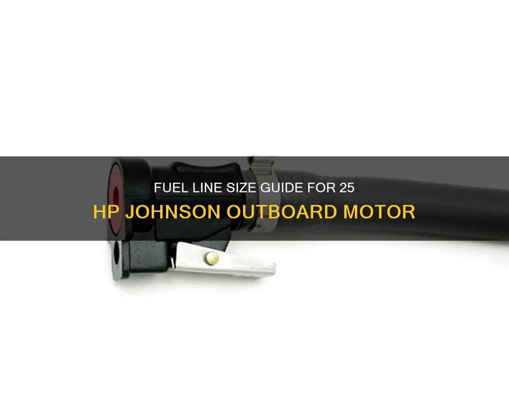 what size fuel line for 25 hp johnson