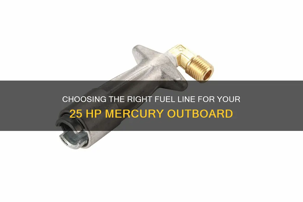 what size fuel line for 25 hp mercury outboard