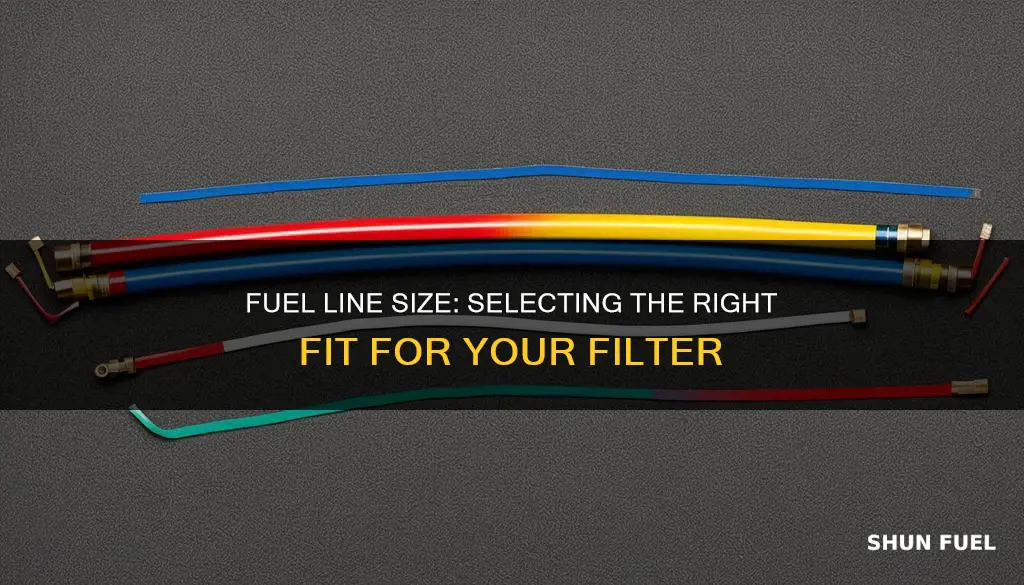what size fuel line for 3 8 inline filter