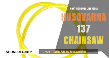 Perfect Fuel Line Size for Husqvarna 137 Chainsaw