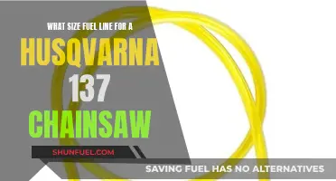 Husqvarna 137 Chainsaw: Choosing the Right Fuel Line Size