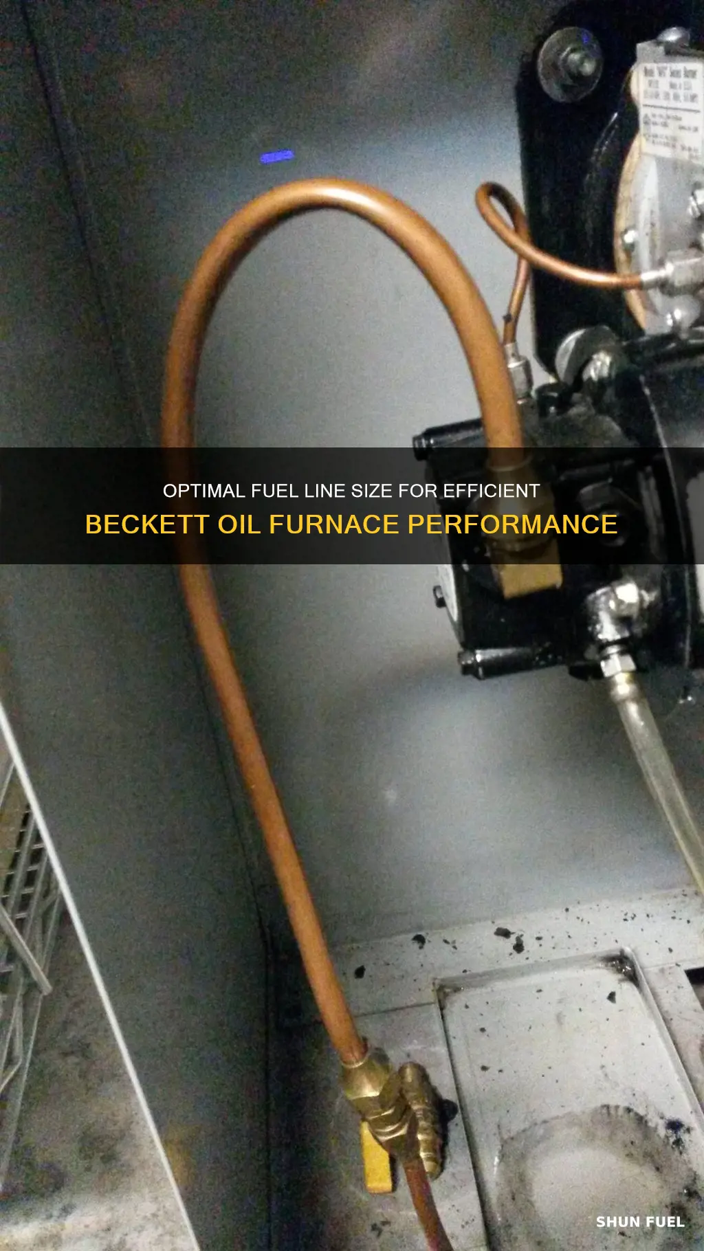 what size fuel line for beckett oil furnace