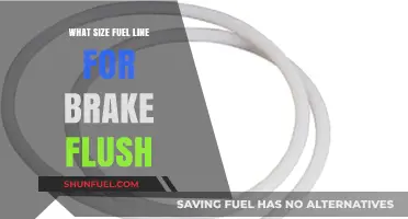 Brake Flush: Choosing the Right Fuel Line Size