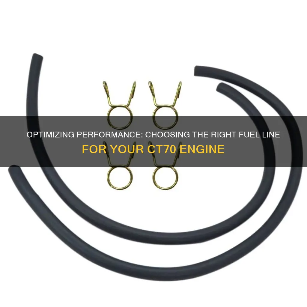 what size fuel line for ct70