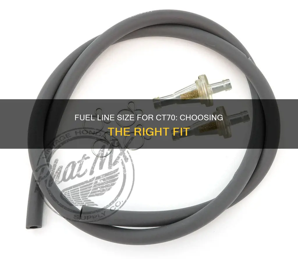 what size fuel line for ct70