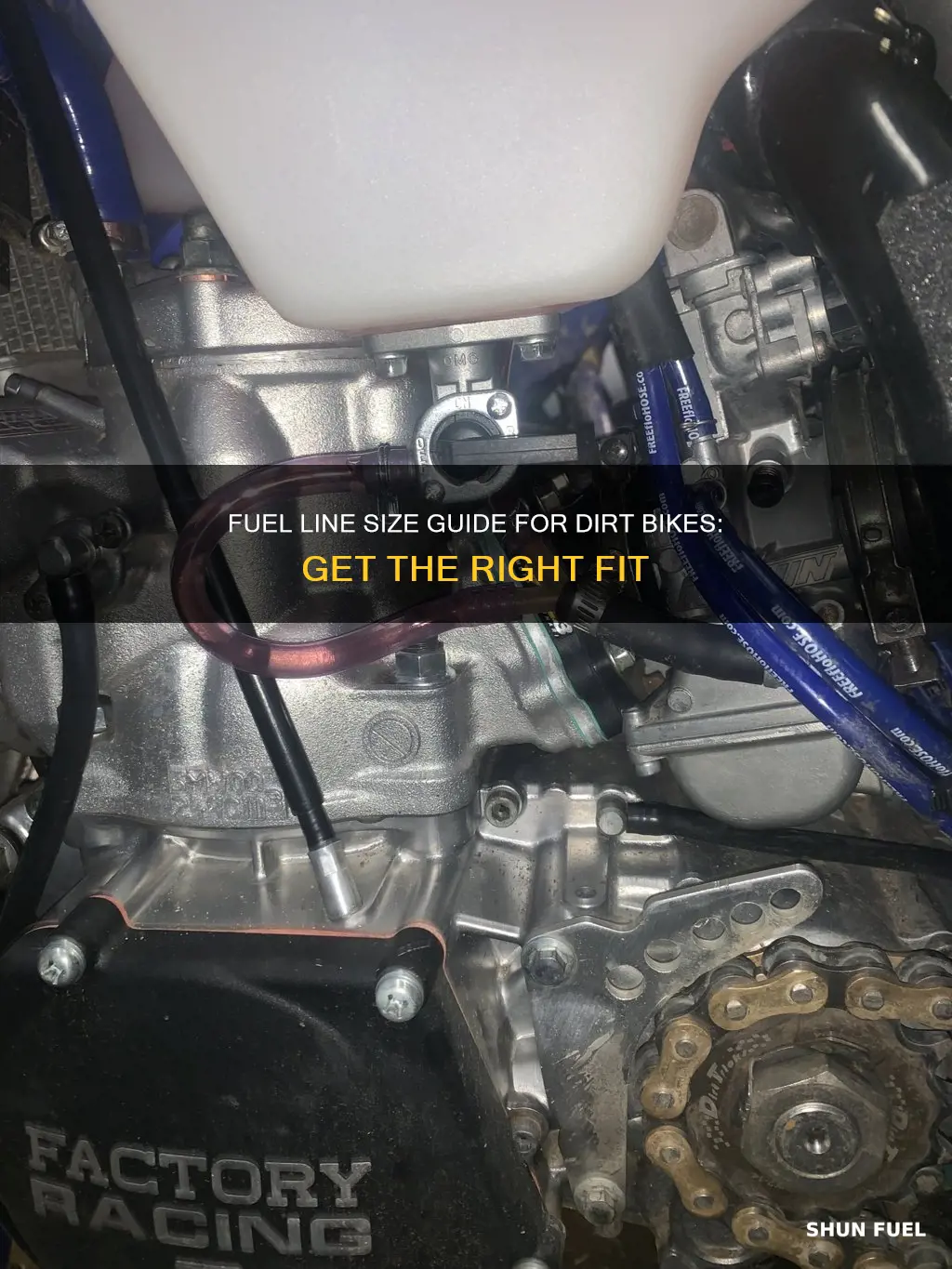 what size fuel line for dirt bike