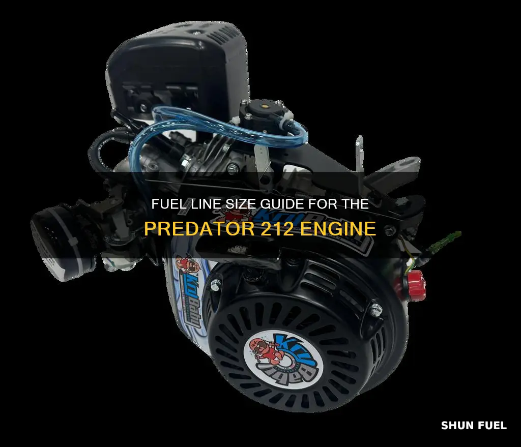 what size fuel line for predator 212