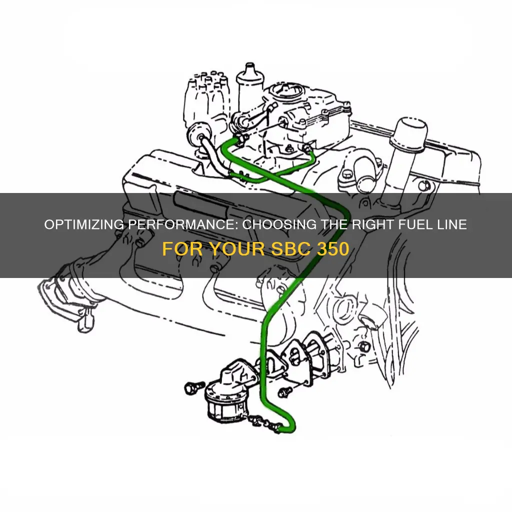 what size fuel line for sbc 350