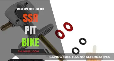 Fuel Line Sizing Guide: Perfect Fit for Your SSR Pit Bike