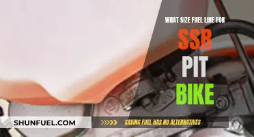 Fuel Line Size Guide for SSR Pit Bikes