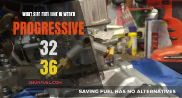 Fuel Line Size for Weber Progressive 32/36 Carburetors