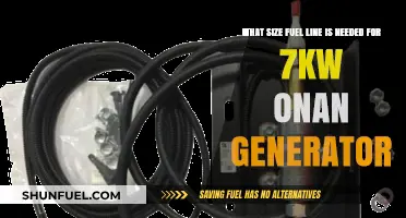 Perfect Fuel Line Size for 7kW Onan Generator