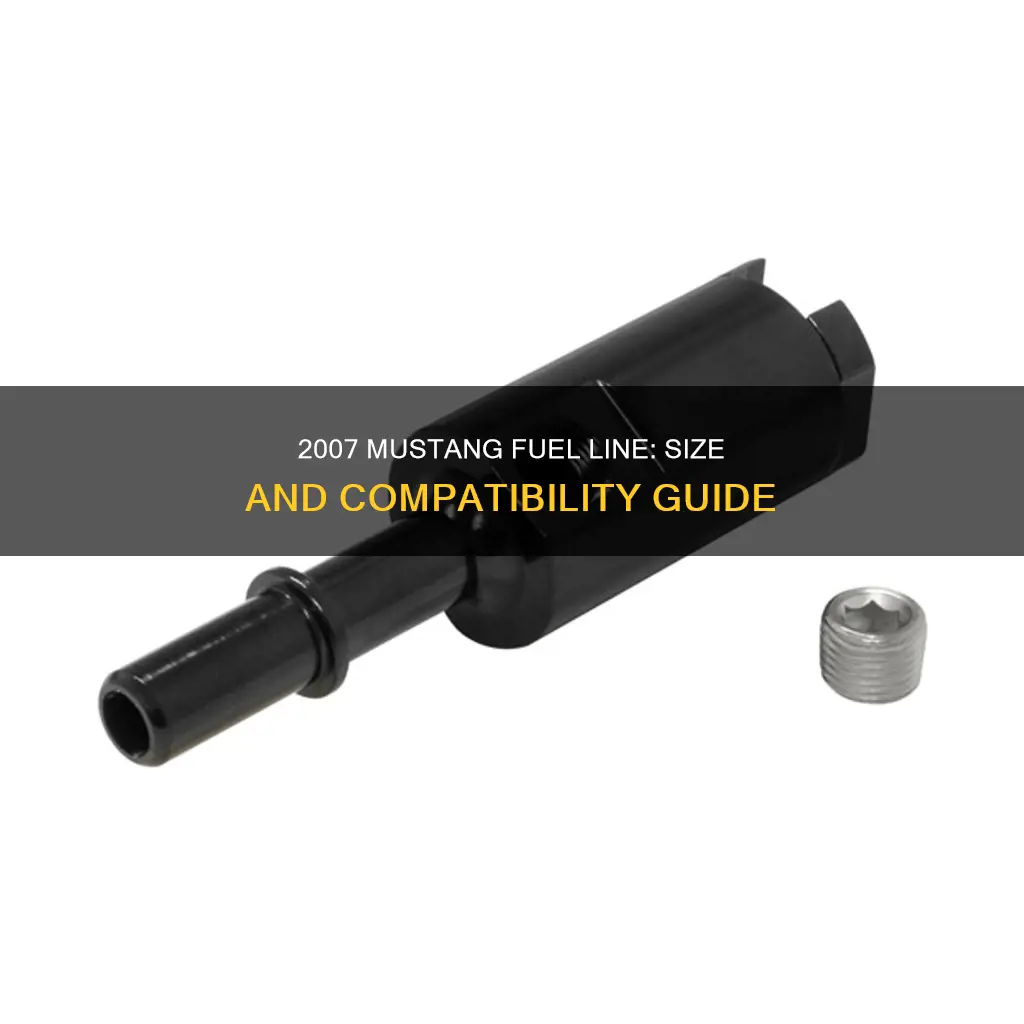 what size fuel line is on a 2007 mustang