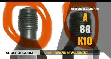 K10 Fuel Line Size: 86 Chevy Truck Specs