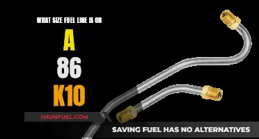 Fuel Line Size for the Classic 86 K10 Truck