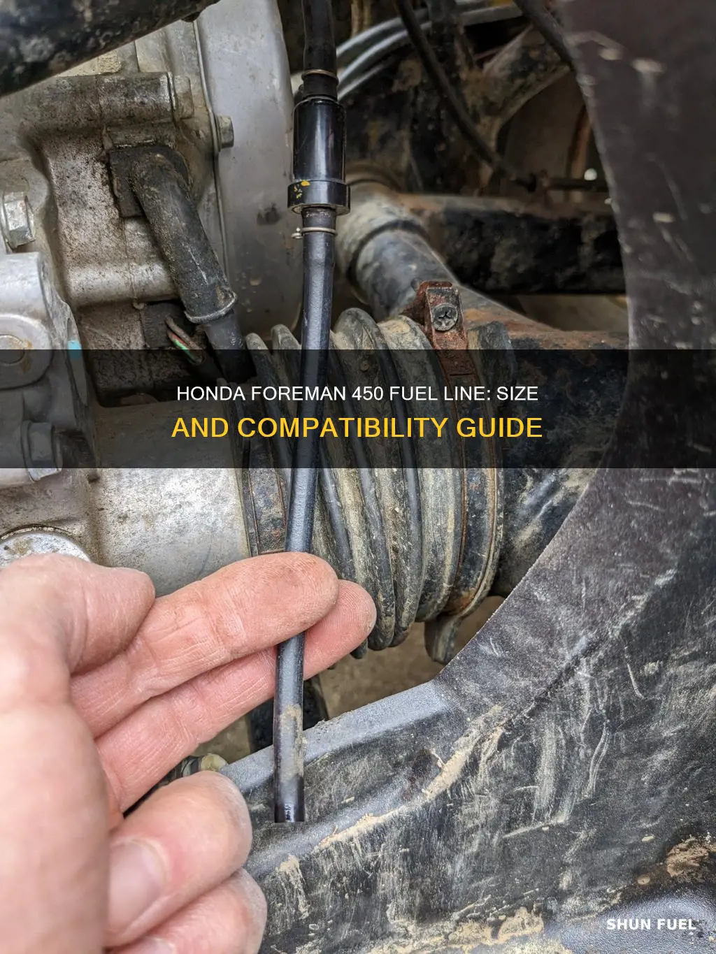 what size fuel line is on a honda foreman 450