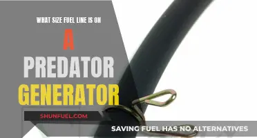 Fuel Line Size for a Predator Generator: What's the Standard?