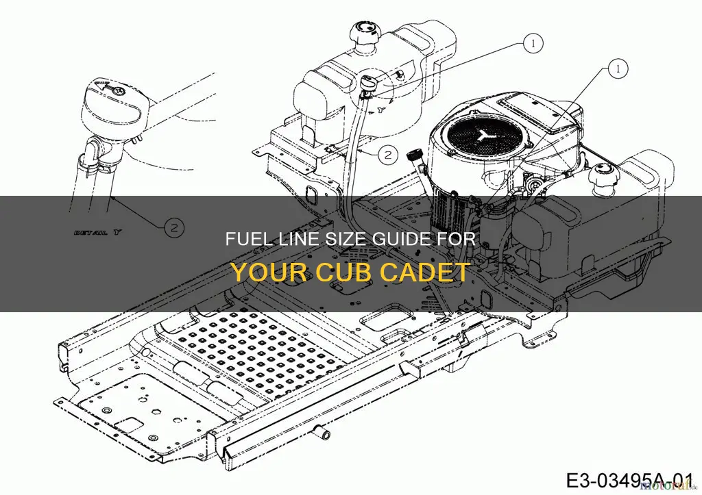 what size fuel line is on my cub cadet
