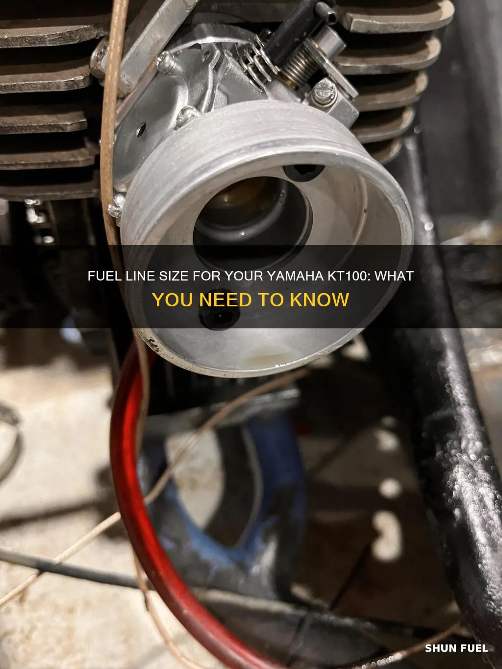 what size fuel line kt100 yamaha