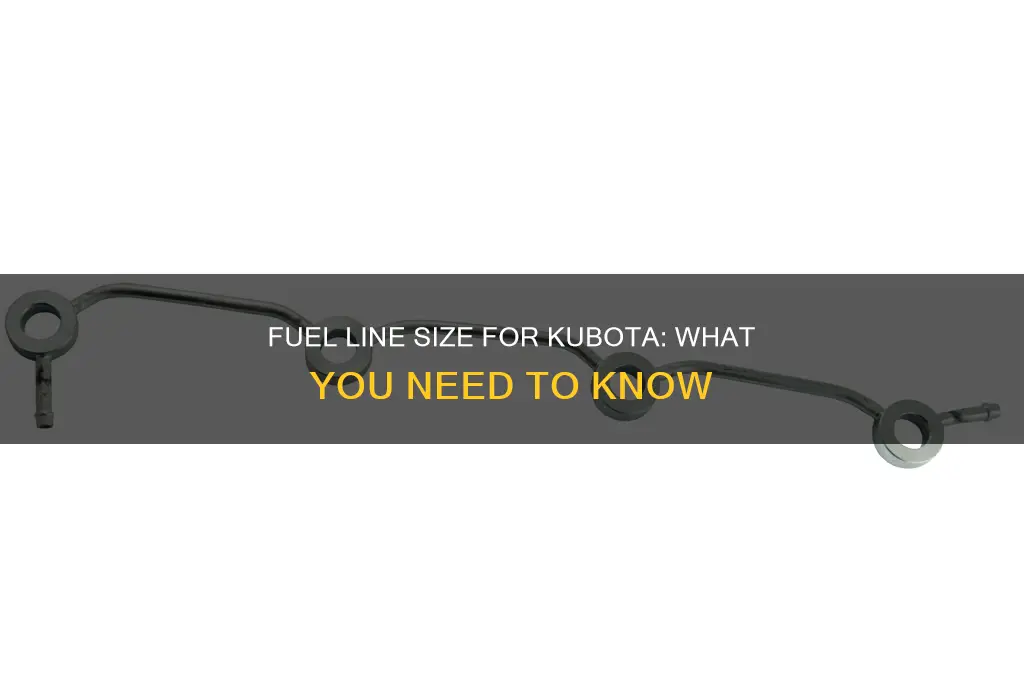 what size fuel line kubota