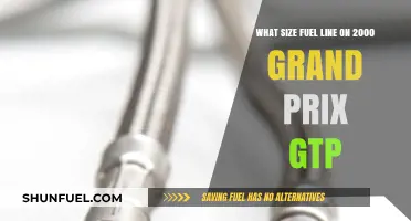 2000 Grand Prix GTP Fuel Line Size: Essential Guide