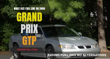 Grand Prix GTP Fuel Line Size Guide