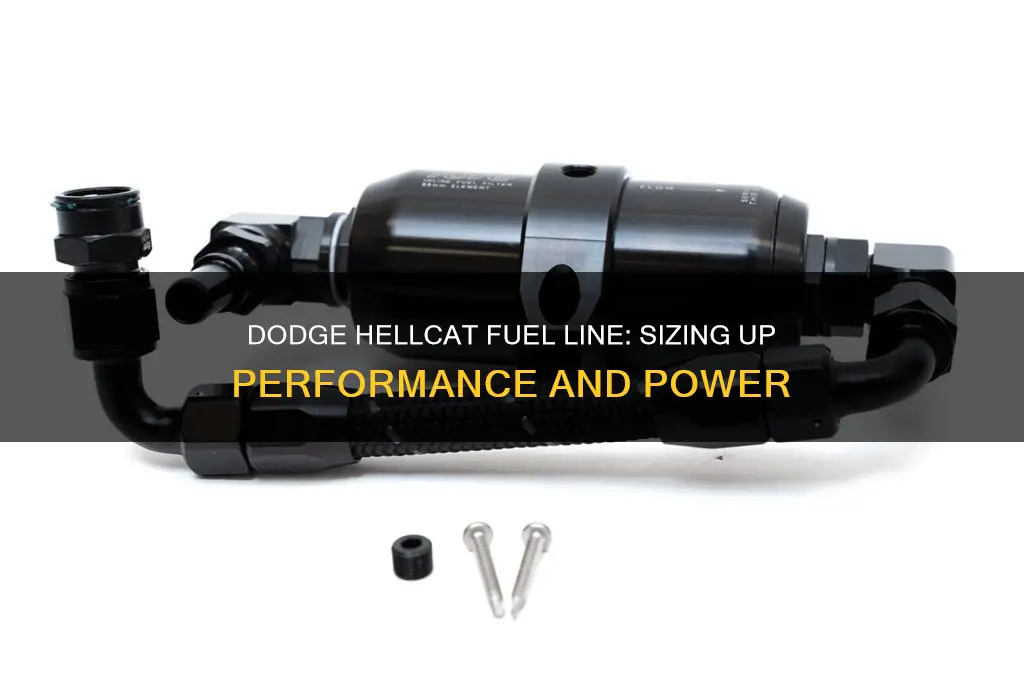 what size fuel line on dodge hellcat