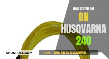 Husqvarna 240 Fuel Line: Choosing the Right Size