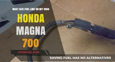 Honda Magna 700 Fuel Line Size: 1986 Model Guide