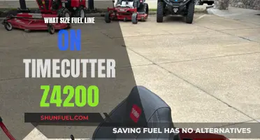 Fuel Line Size Guide for Timecutter Z4200 Mowers