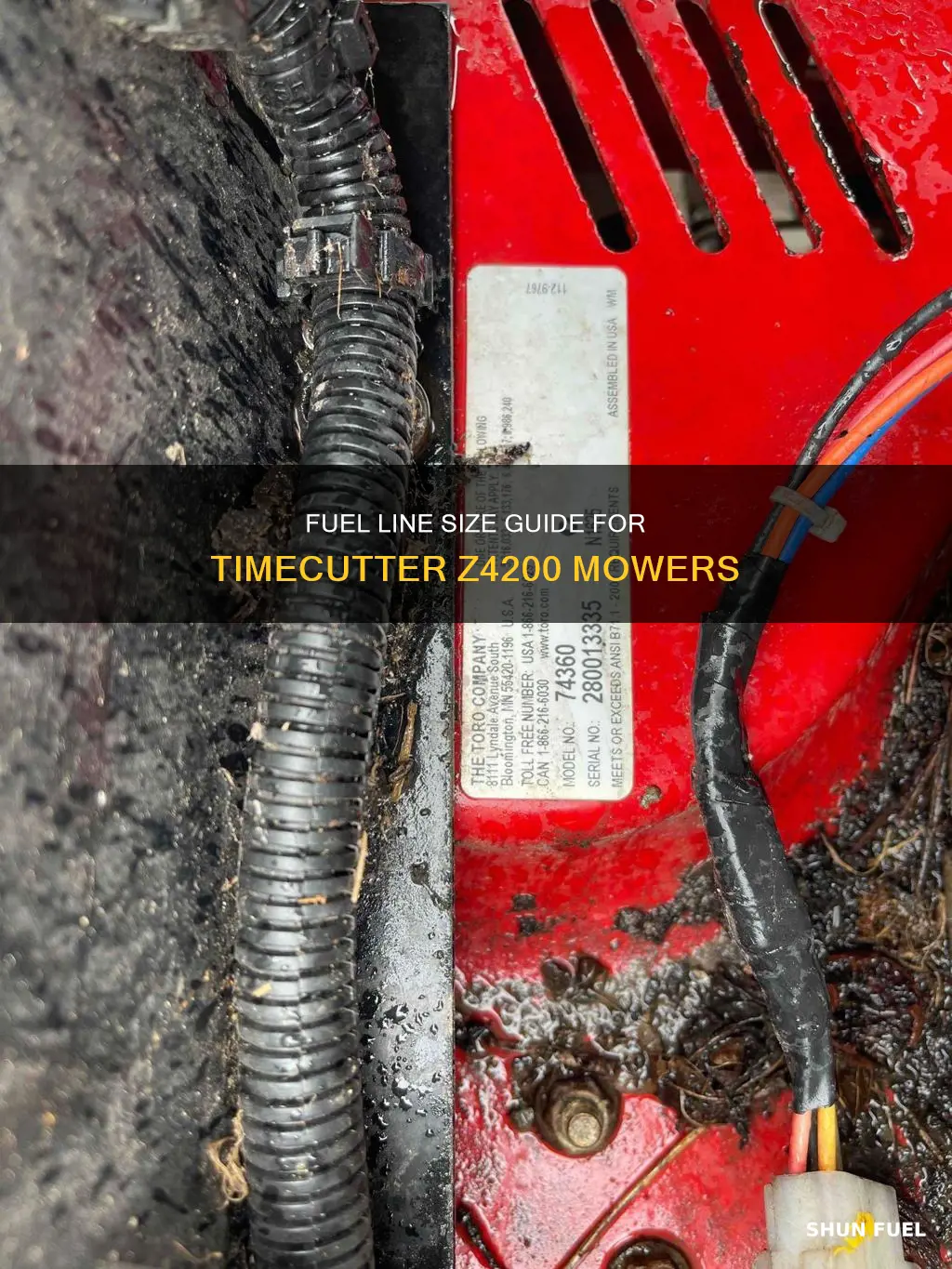what size fuel line on timecutter z4200